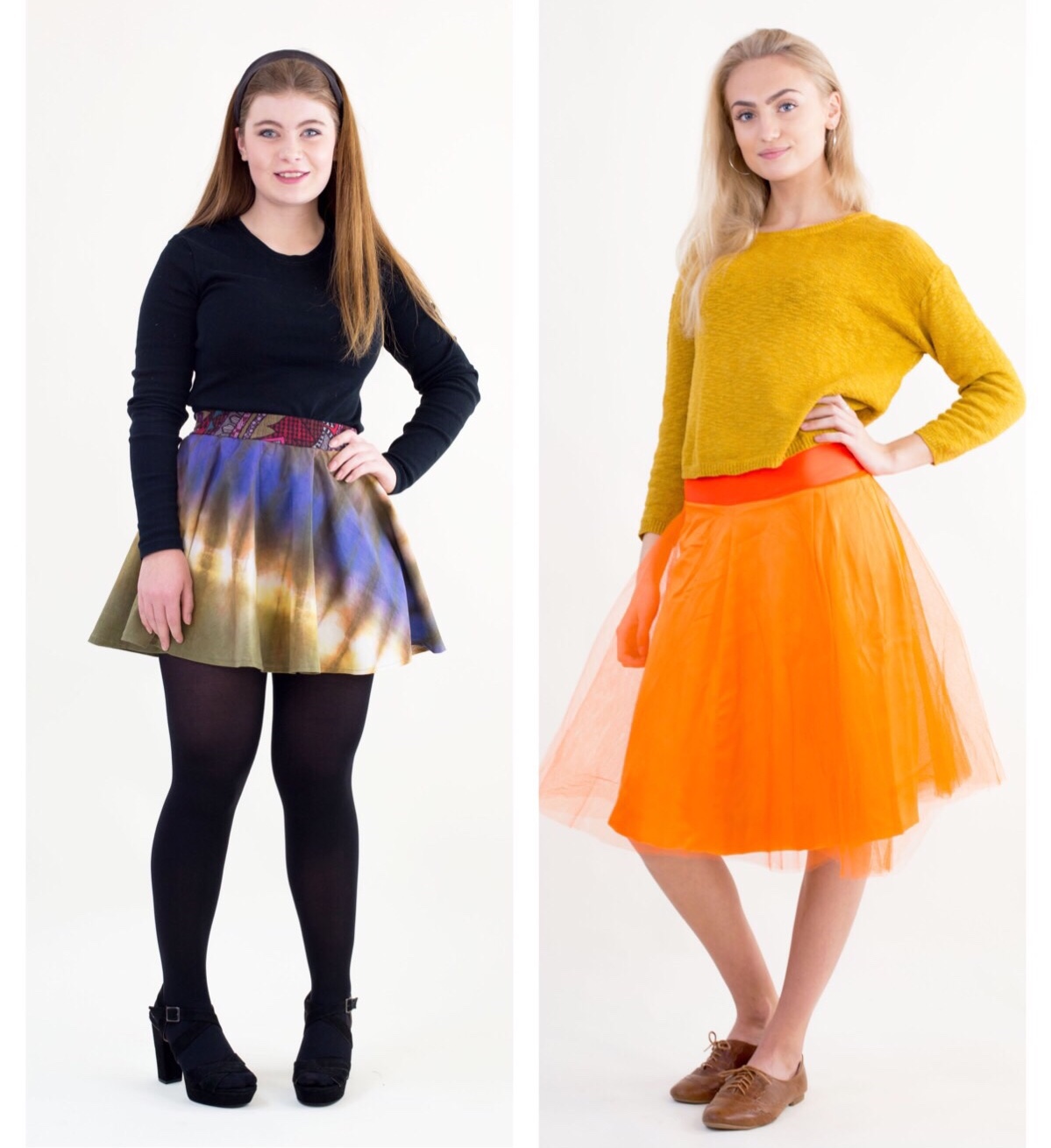 2 Refashioning style skirts