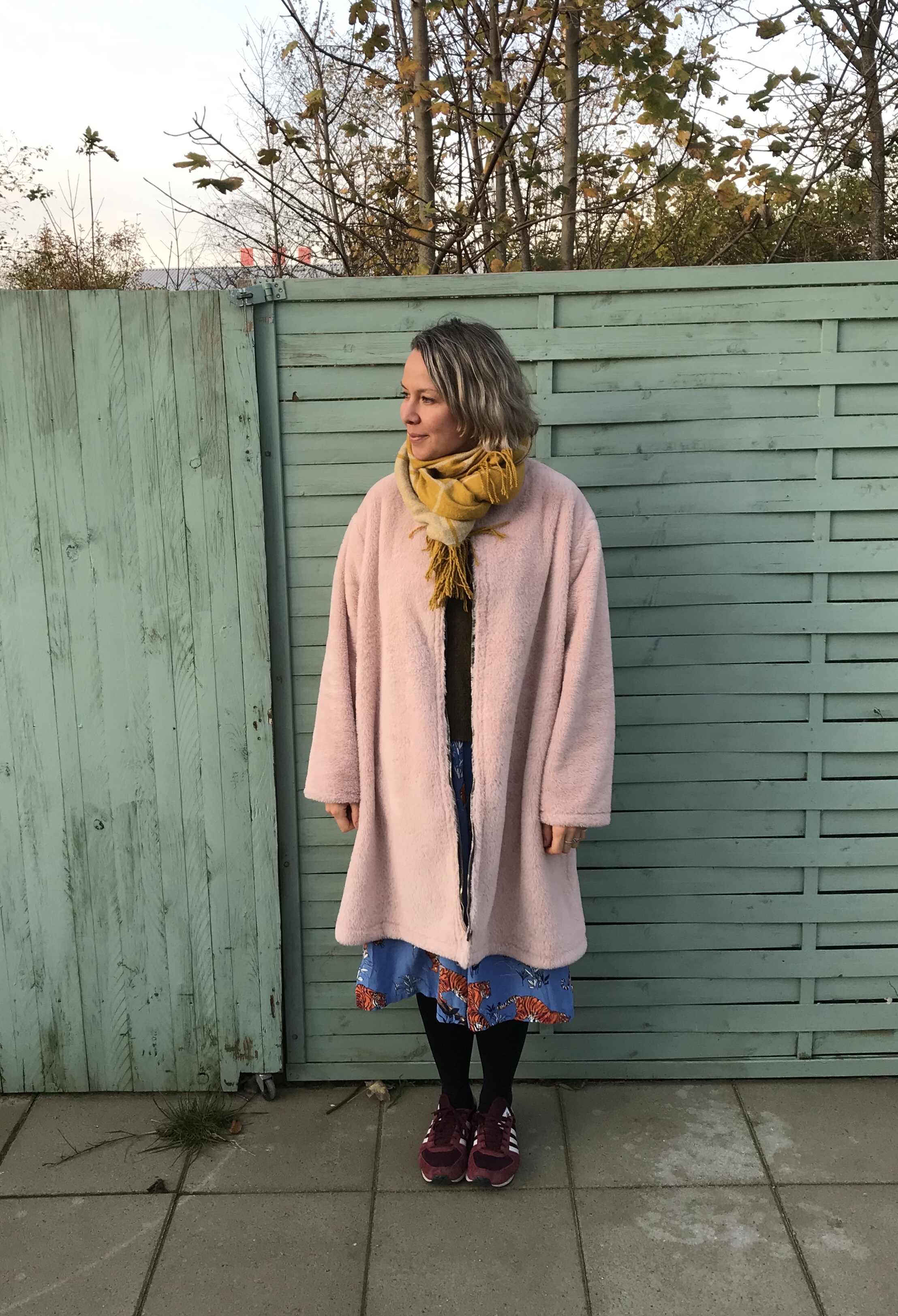 My version of the Simply Sewing DIY faux fur in pink